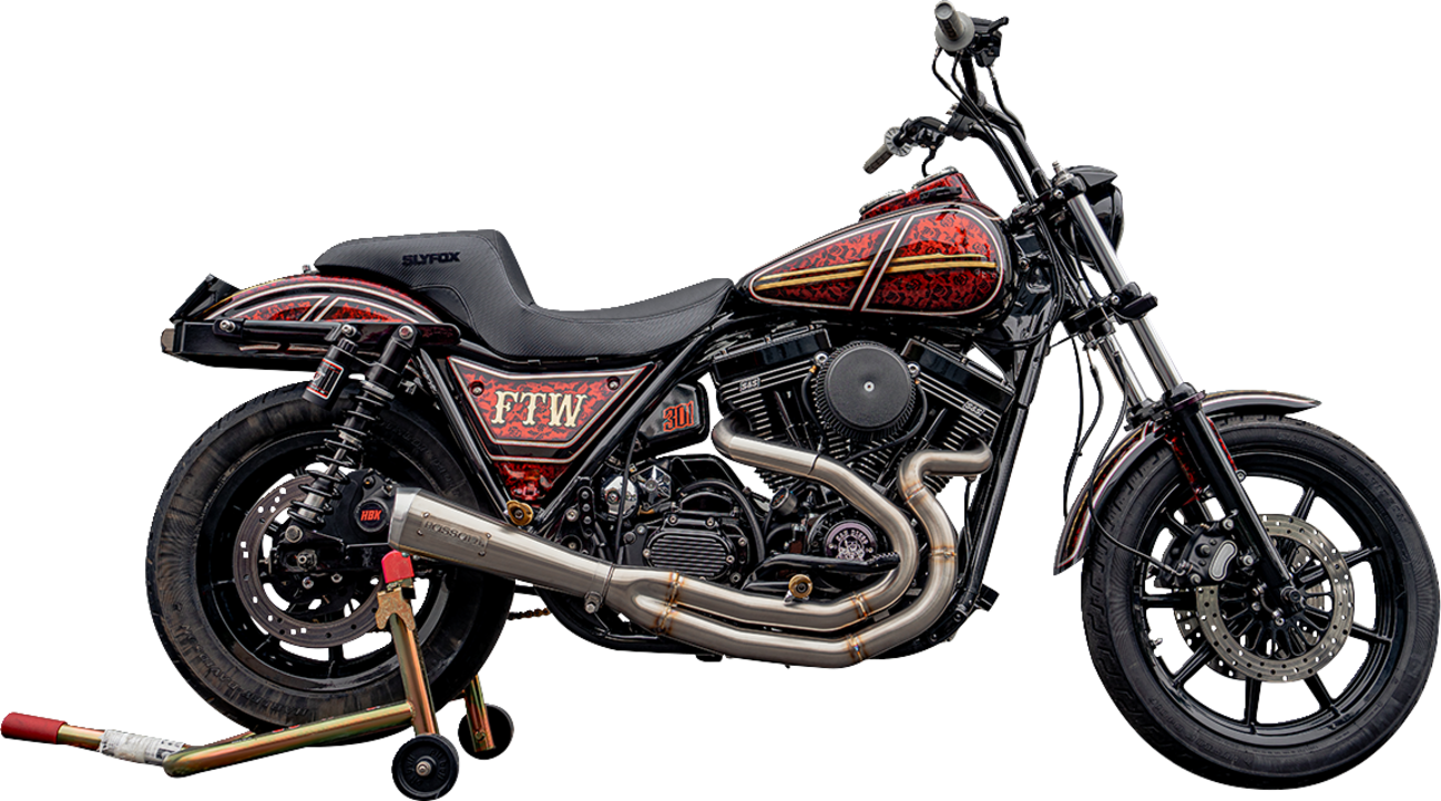 Slyfox Drifter Seat - Black Logo - Black Vinyl - Smooth - FXR '82-'00
