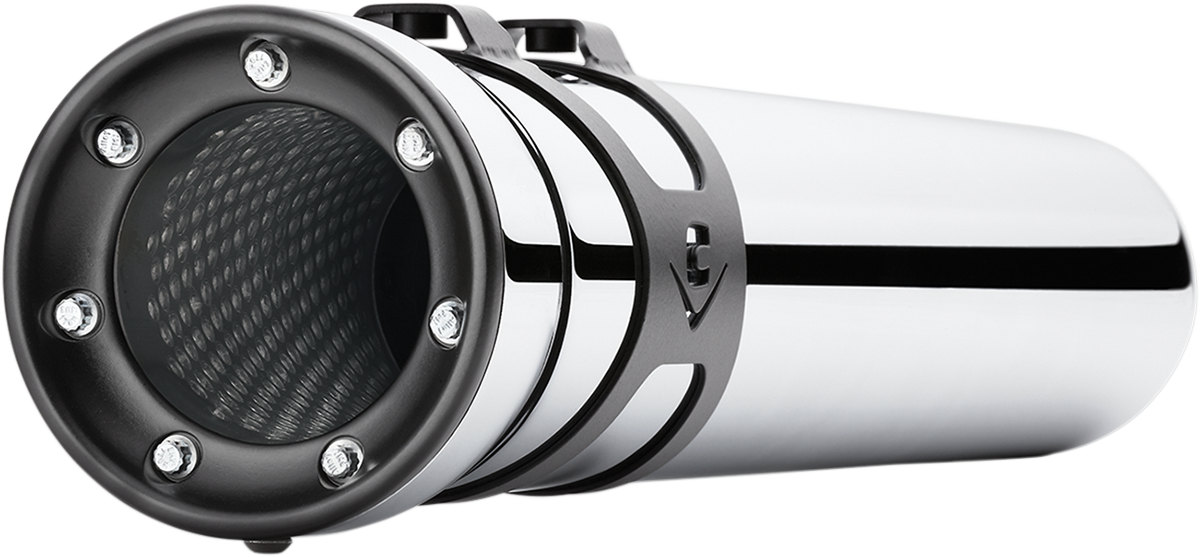 Cobra Race-Pro Slip-On Mufflers - Chrome - '95-'16 FLH