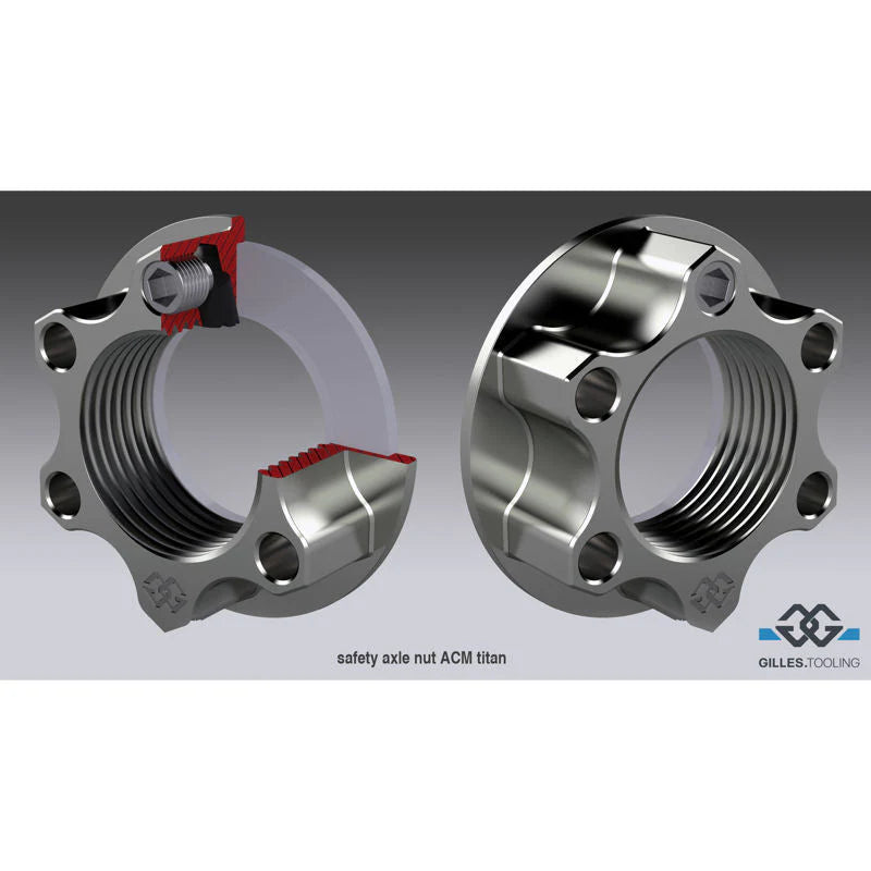 Gilles Tooling Titanium Rear Safety Axle Nut For Honda CBR 1000rr-R SP