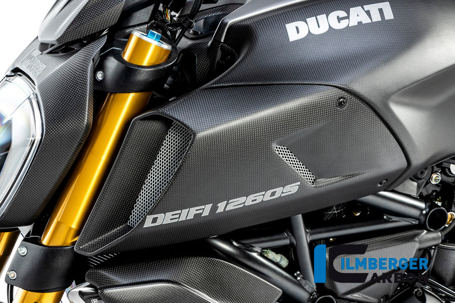 Ilmberger Carbon Air Tube Cover Left Side Ducati Diavel 1260