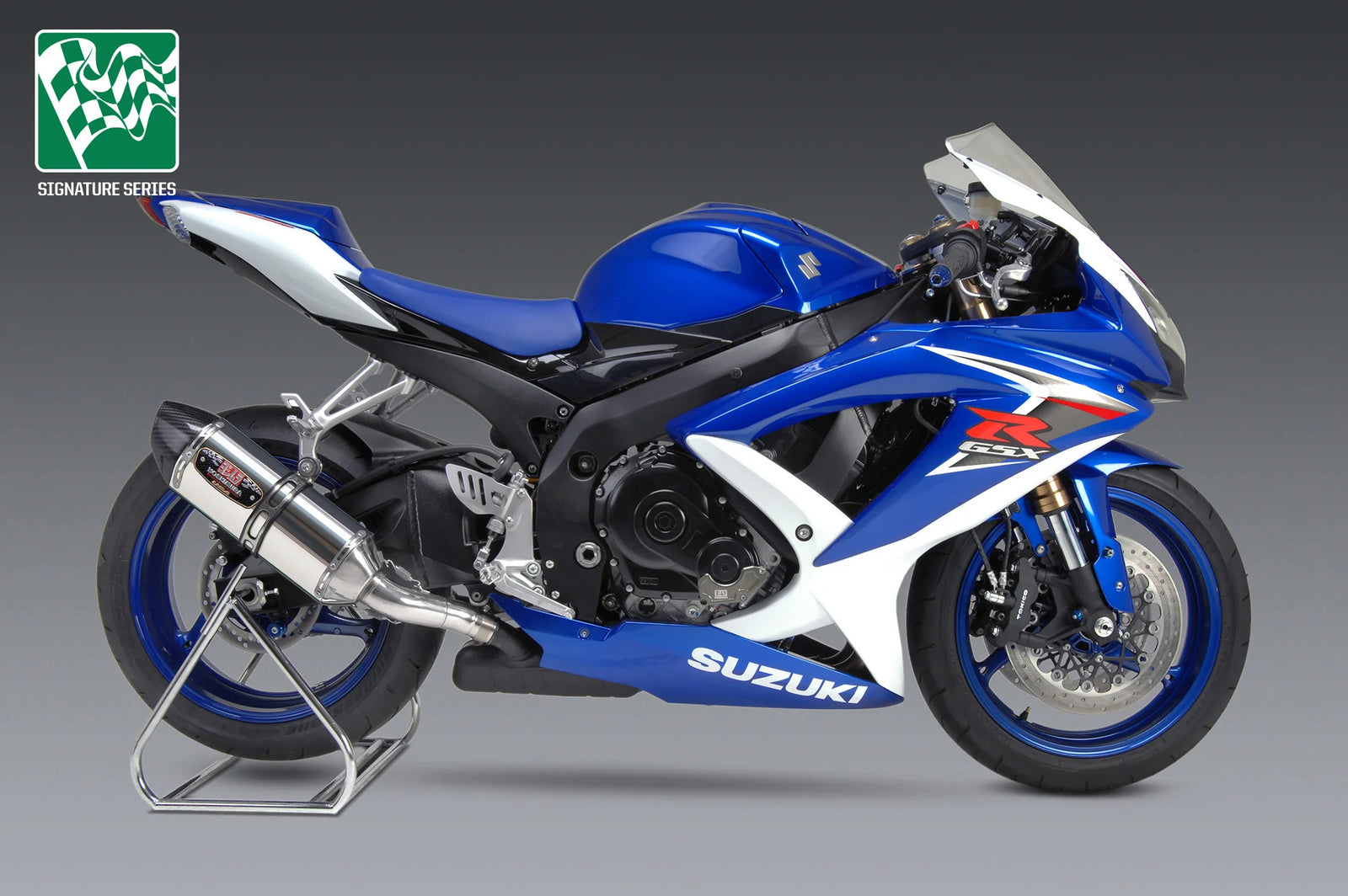 Yoshimura GSX-R600/750 11-26 R-77 Stainless Slip-On Exhaust, W/ Stainless Muffler