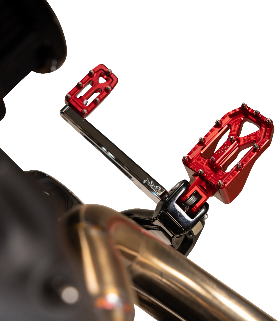 Thrashin Supply CO. Aggressor Foot Pegs - Rear - Red - HD '72-'25