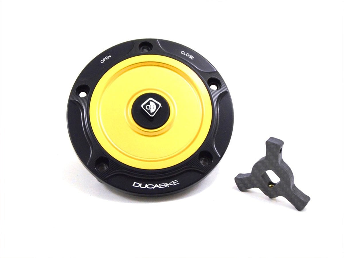 Ducabike DBK Tsb06 Fuel Tank Cap - BLACK-GOLD