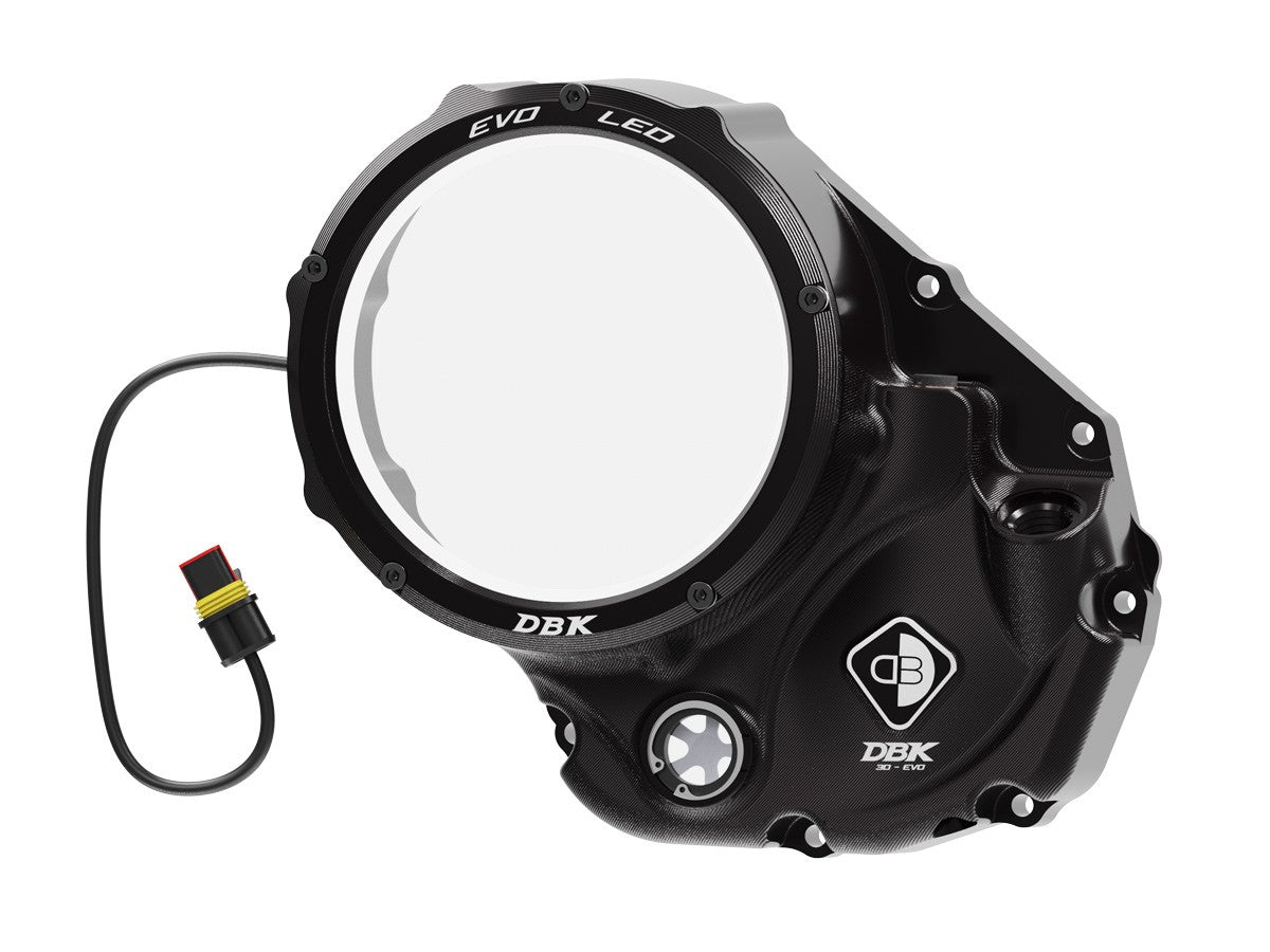 Ducabike DBK CCDVL06 Evo LED Clear Clutch Cover - BLACK-BLACK