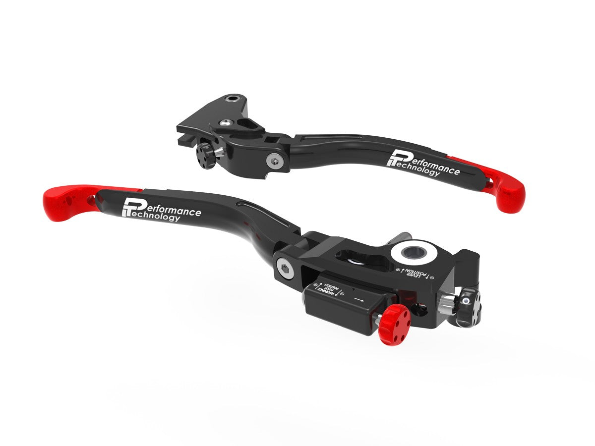 Ducabike DBK L35 Ultimate Triumph Brake + Clutch Levers Double Adjustment - RED