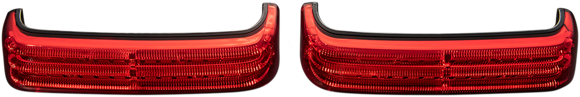 Custom Dynamics Saddlebag Lights - Black/Red