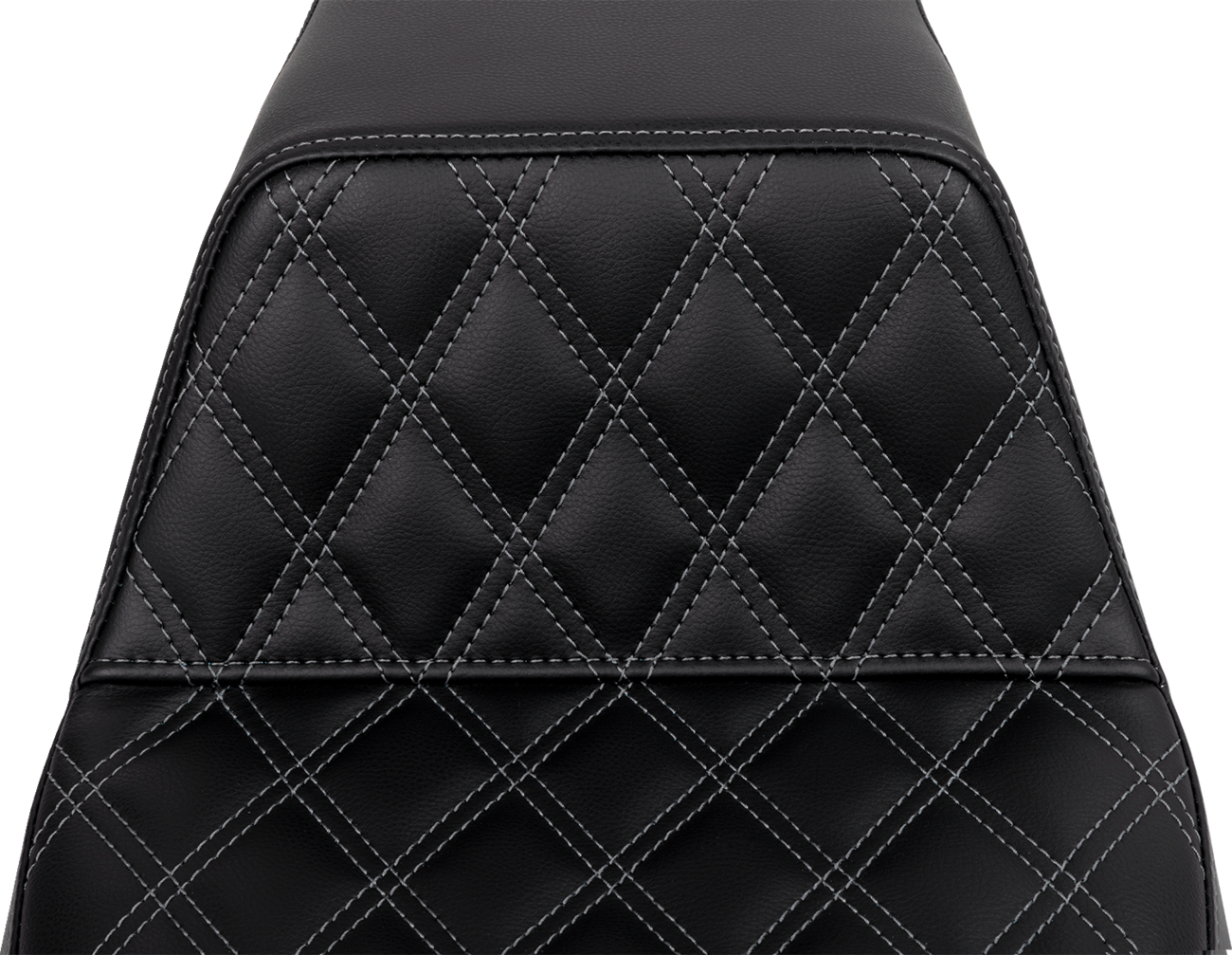 Saddlemen Step-Up Seat - Front Lattice Stitch - Dark Gray Stitch - FLH/FLT '08-'23