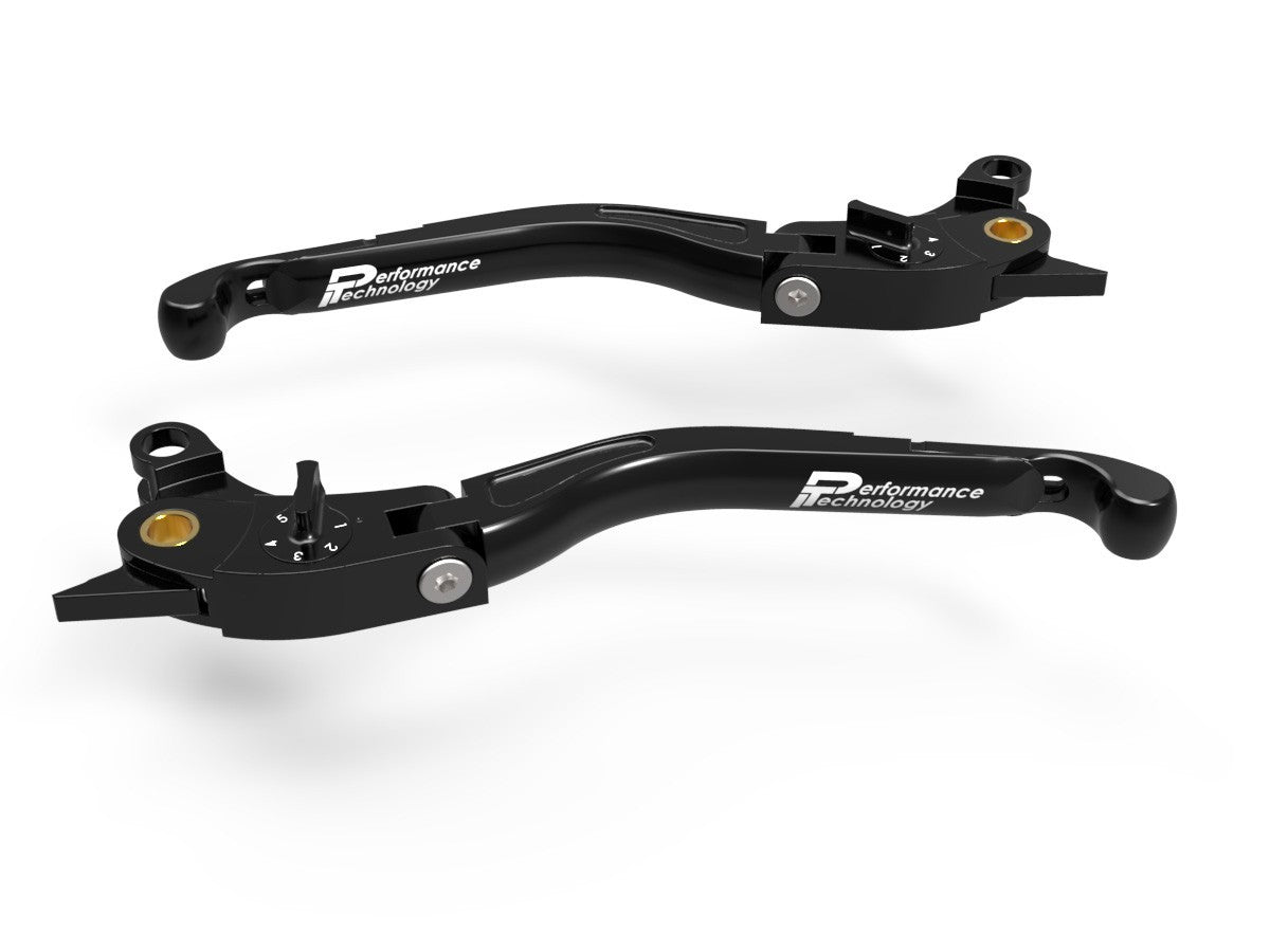 Ducabike DBK LEA02 Brake / Clutch Adjustable Levers Eco GP 2 - BLACK-BLACK