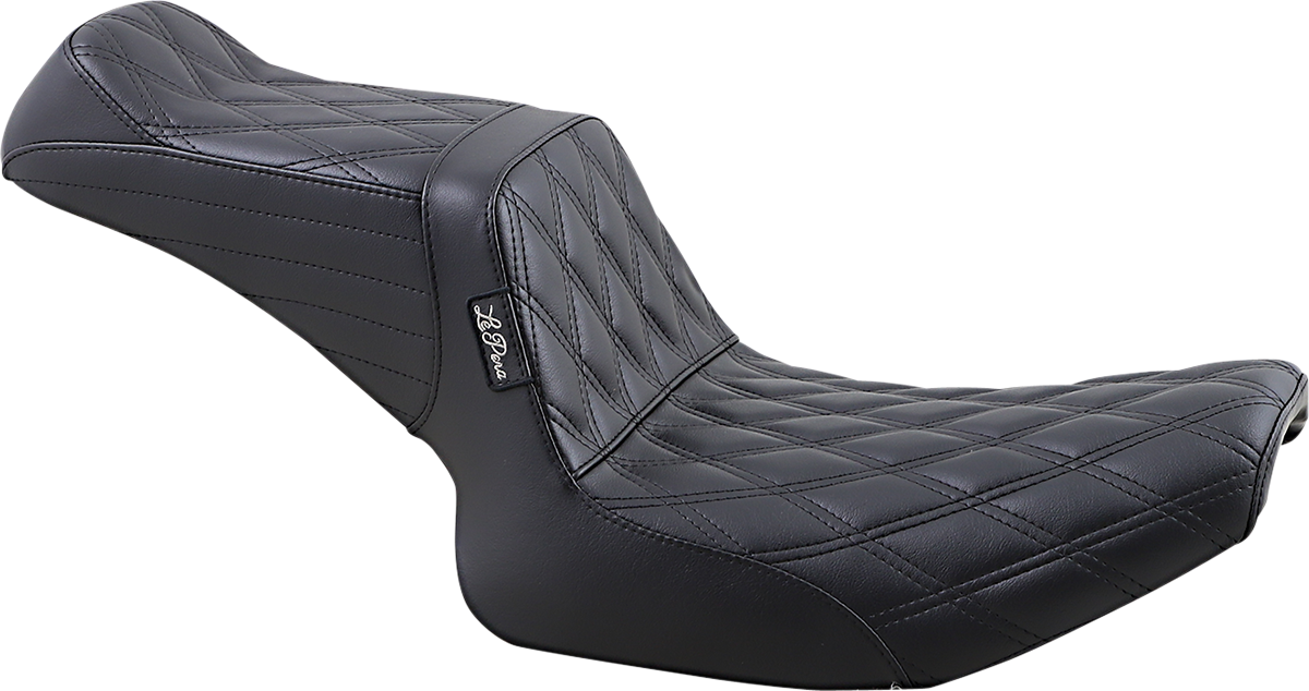 Le Pera Tailwhip Seat - Double Diamond - Black - FXR '82-'94