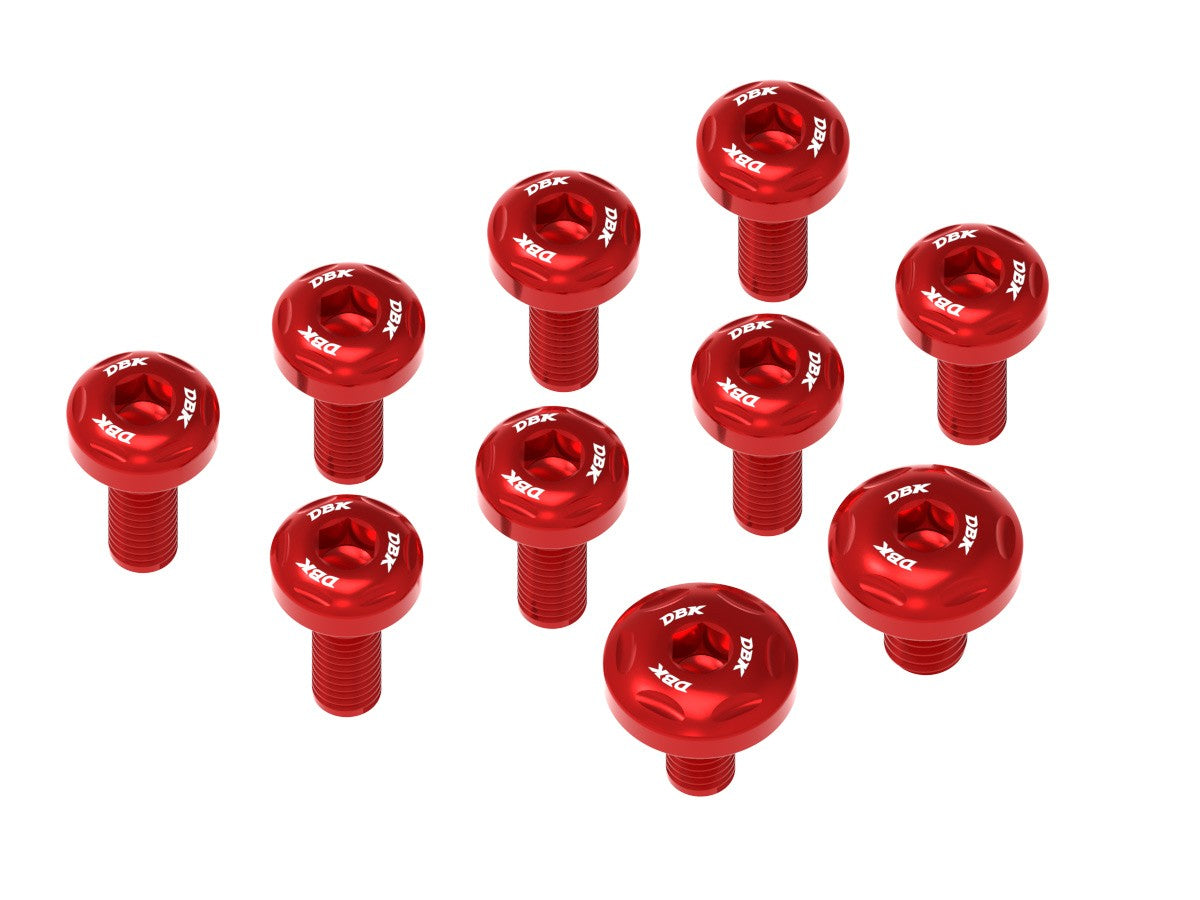 Ducabike DBK KVT109 Panigale V2 MY25 Upper Frame Screws Kit - Red