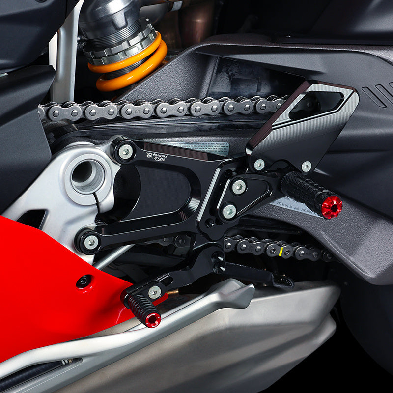 Bonamici Racing Adjustable Rearsets - Ducati Panigale V4 - V4S - V4R