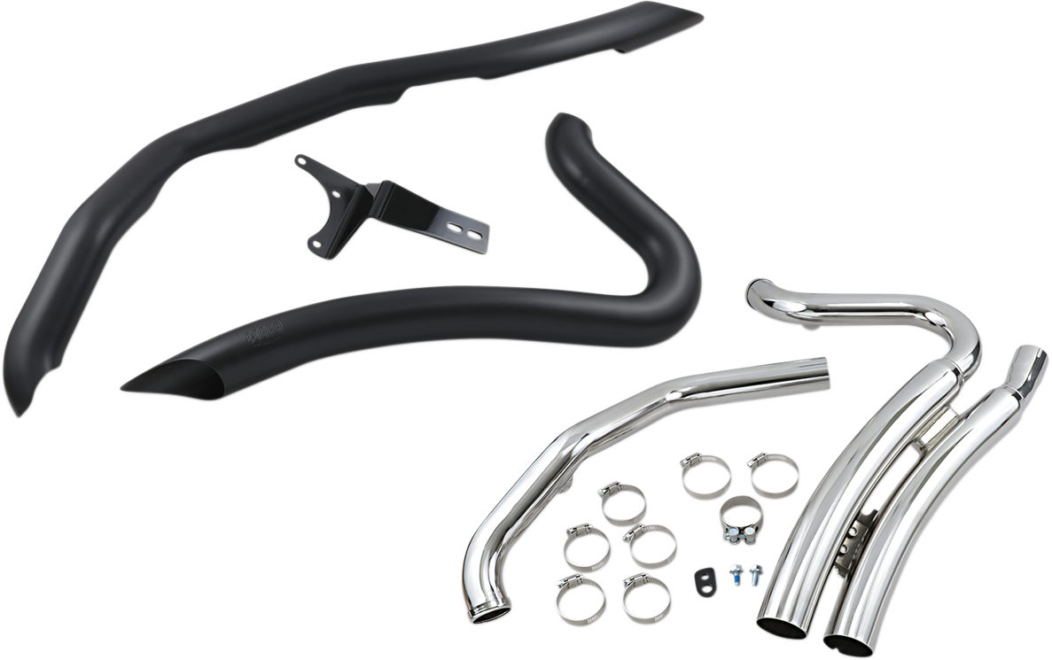 Cobra Speedster Swept Short Exhaust - Black