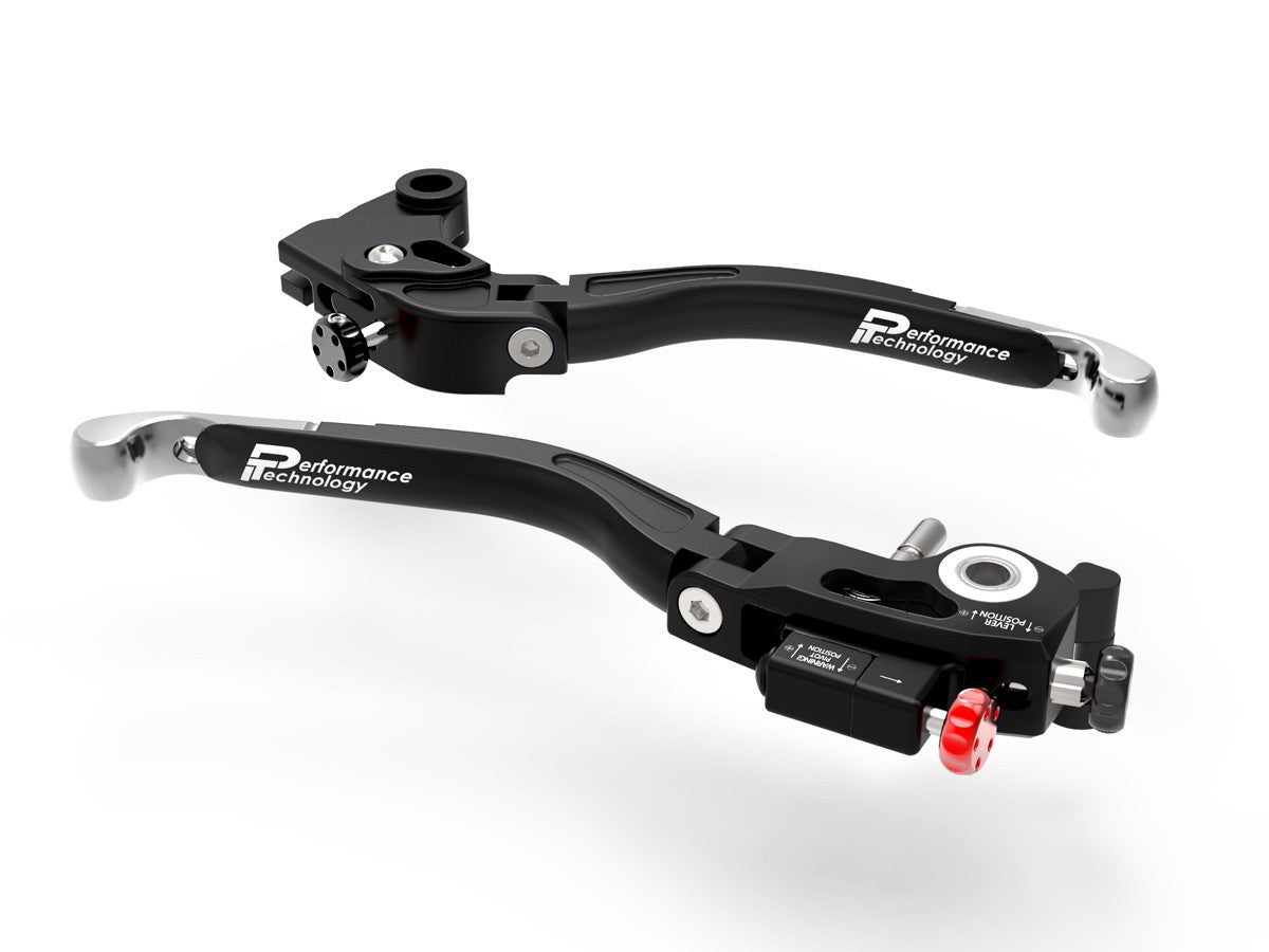 Ducabike DBK L12 Ultimate Brake + Clutch Levers Double Adjustment - BLACK-SILVER