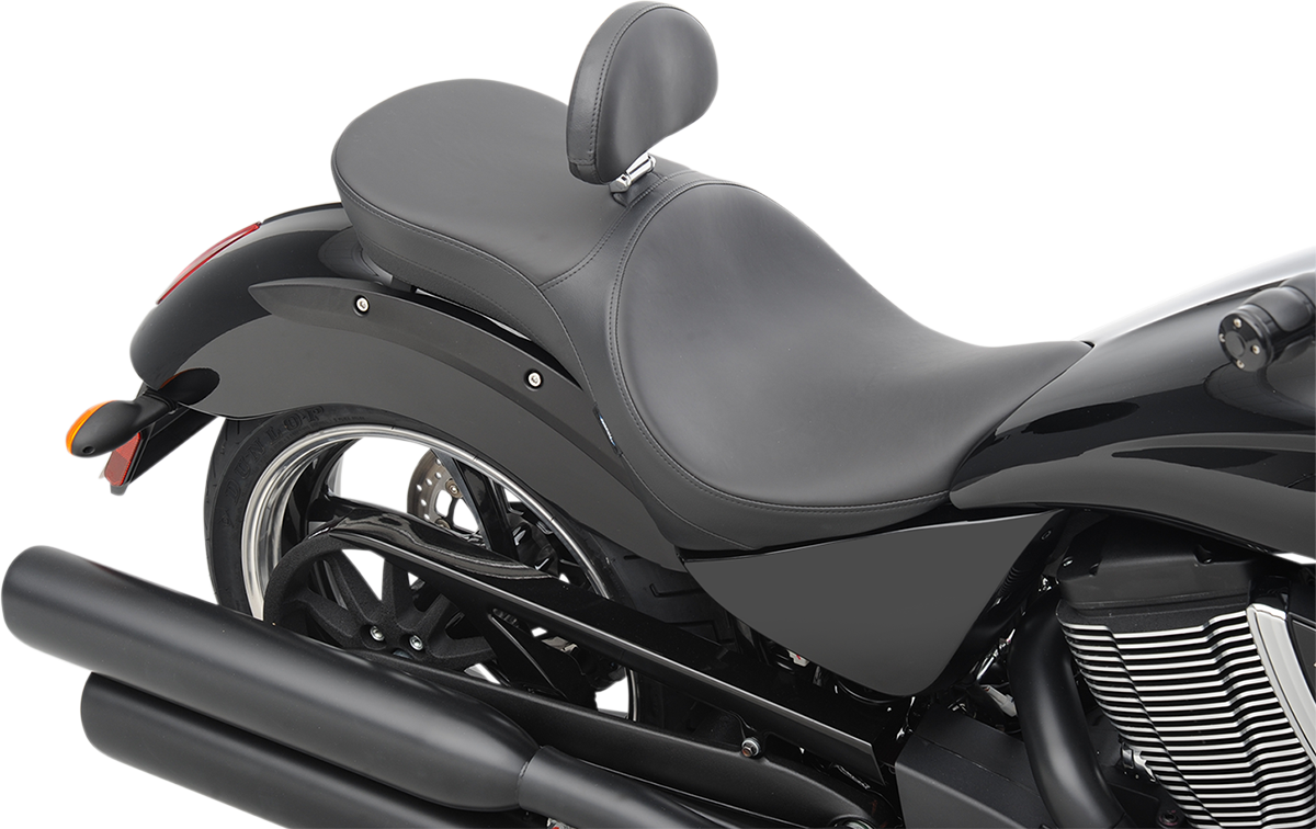 Drag Specialties Seats Low Profile Seat - Driver's Backrest Compatible - Smooth - Victory