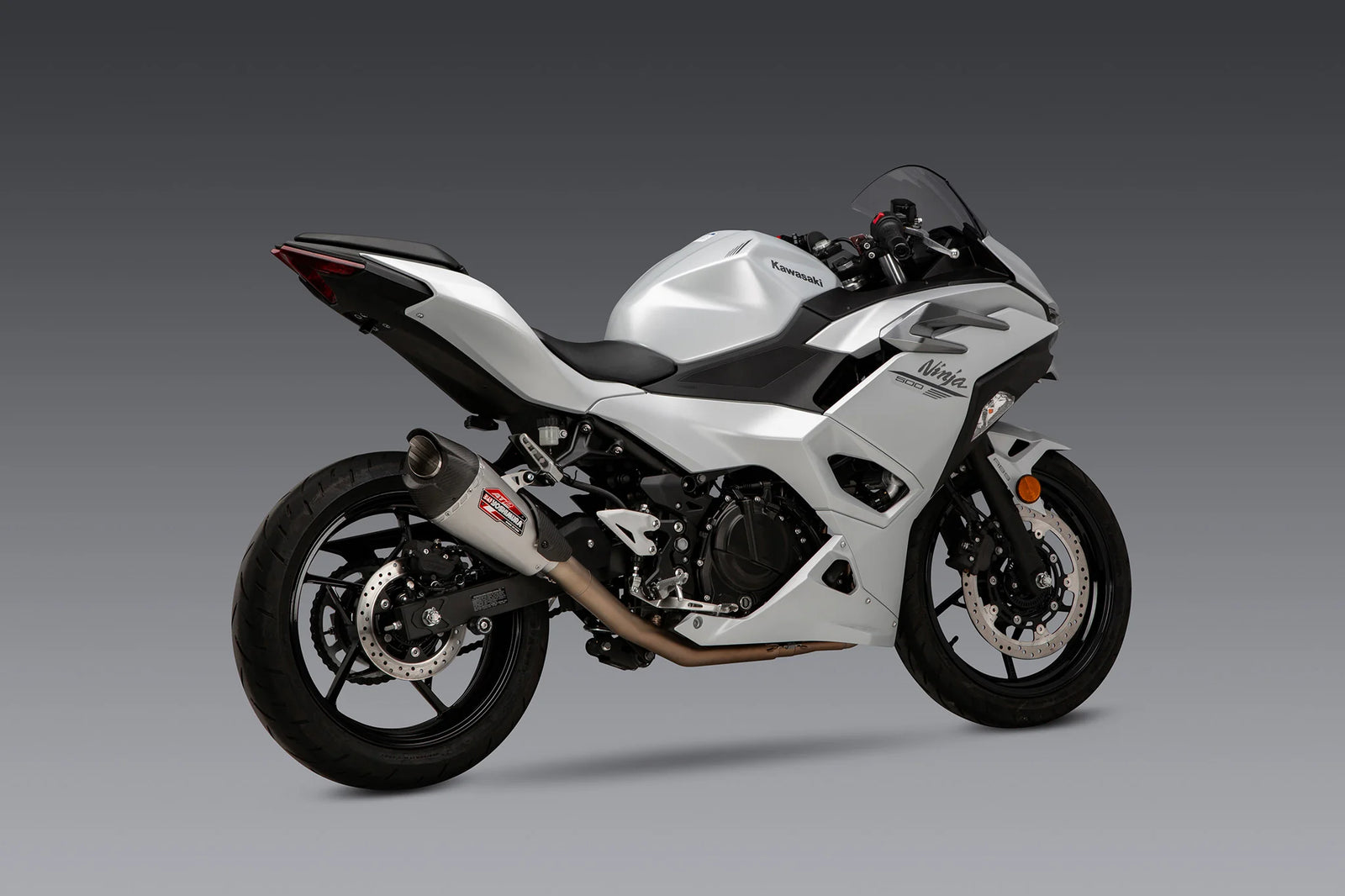 Yoshimura NINJA 500 / Z500 / NINJA 400 24-26 Race AT2 Stainless Full Exhaust, W/ Stainless Muffler