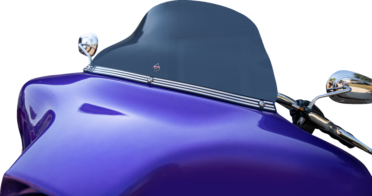 Klock Werks Flare® Windshield - 10-1/2" - Dark Smoke - '96-'13 FLH