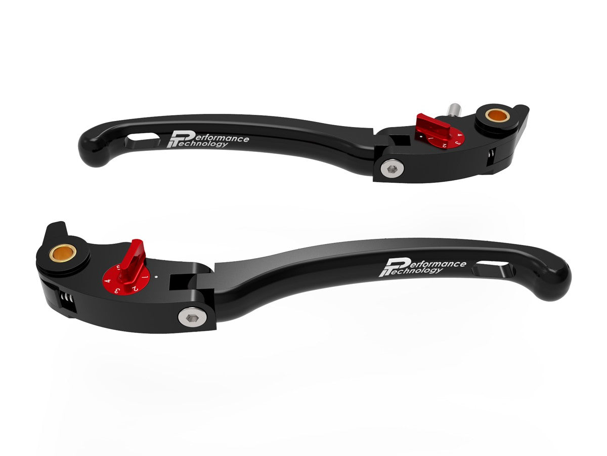 Ducabike DBK LE17 Brake / Clutch Adjustable Levers Eco GP 1 - BLACK-RED