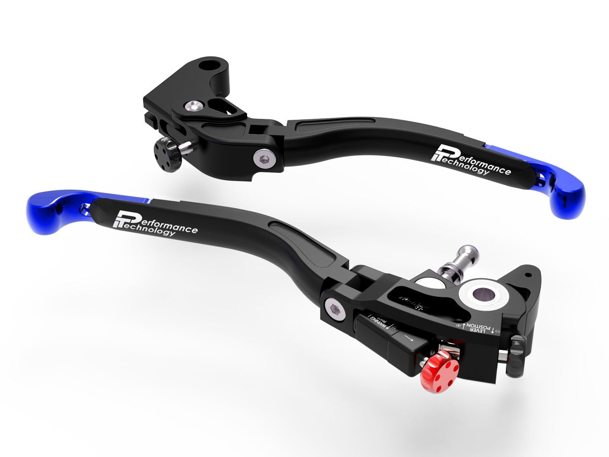 Ducabike DBK L13 Ultimate Brake + Clutch Levers Double Adjustment - BLACK-BLUE