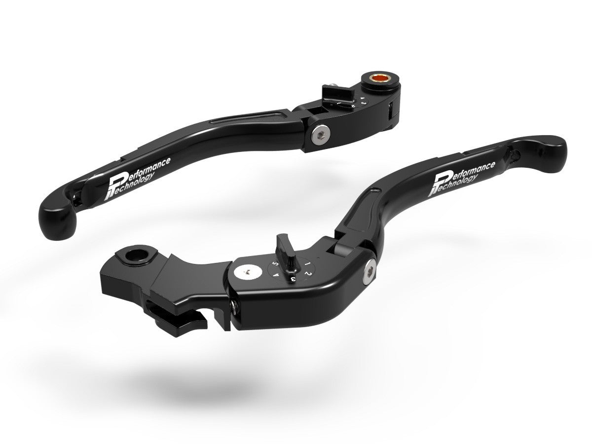 Ducabike DBK LEA05 Brake / Clutch Adjustable Levers Eco GP 2 - BLACK-BLACK