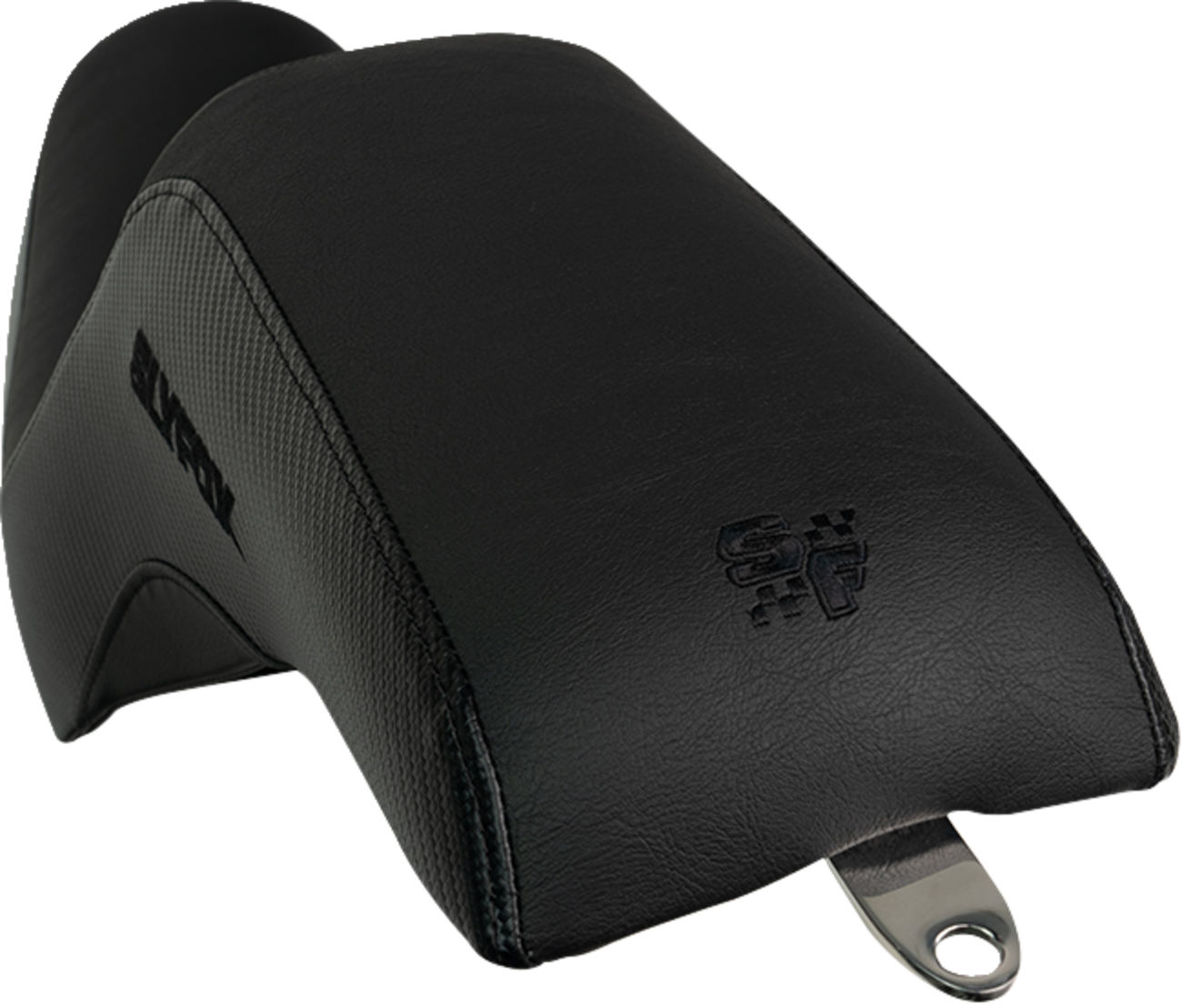 Slyfox Drifter Seat - Black Logo - Black Vinyl - Smooth - FXR '82-'00