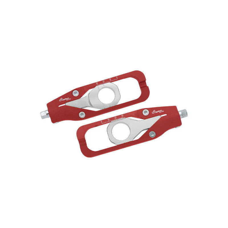 Lightech WSBK Chain Adjusters Kit For Kawasaki ZX-10R 2016-2024 - Red