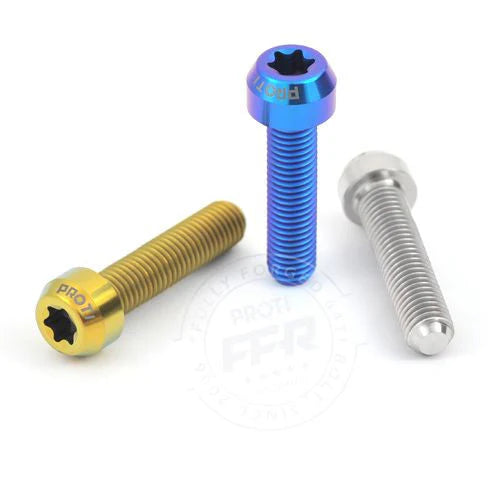 Proti Titanium Front Axle Clamp Bolt Kit - 899 / 959 / 1199 / 1299 - Blue / 1199