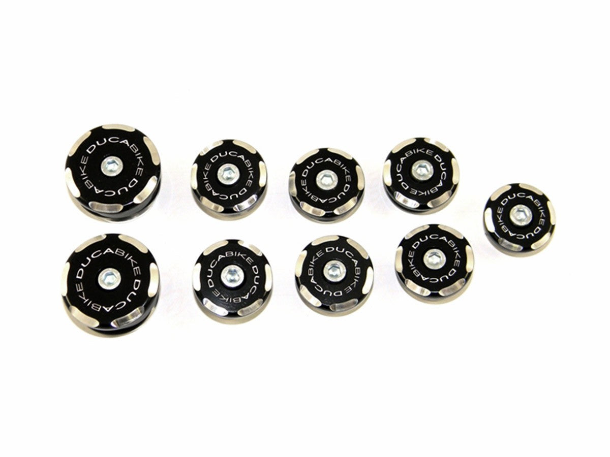Ducabike DBK TTSF02 Kit Frame Caps - BLACK