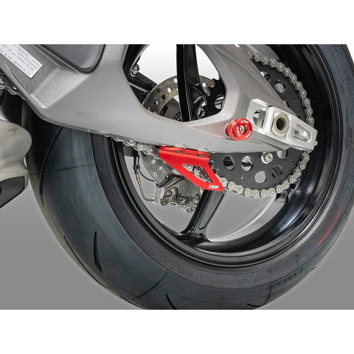 Ducabike DBK CNC Shark Fin Chain Guard For Ducati Panigale V4 V4S Tricolore