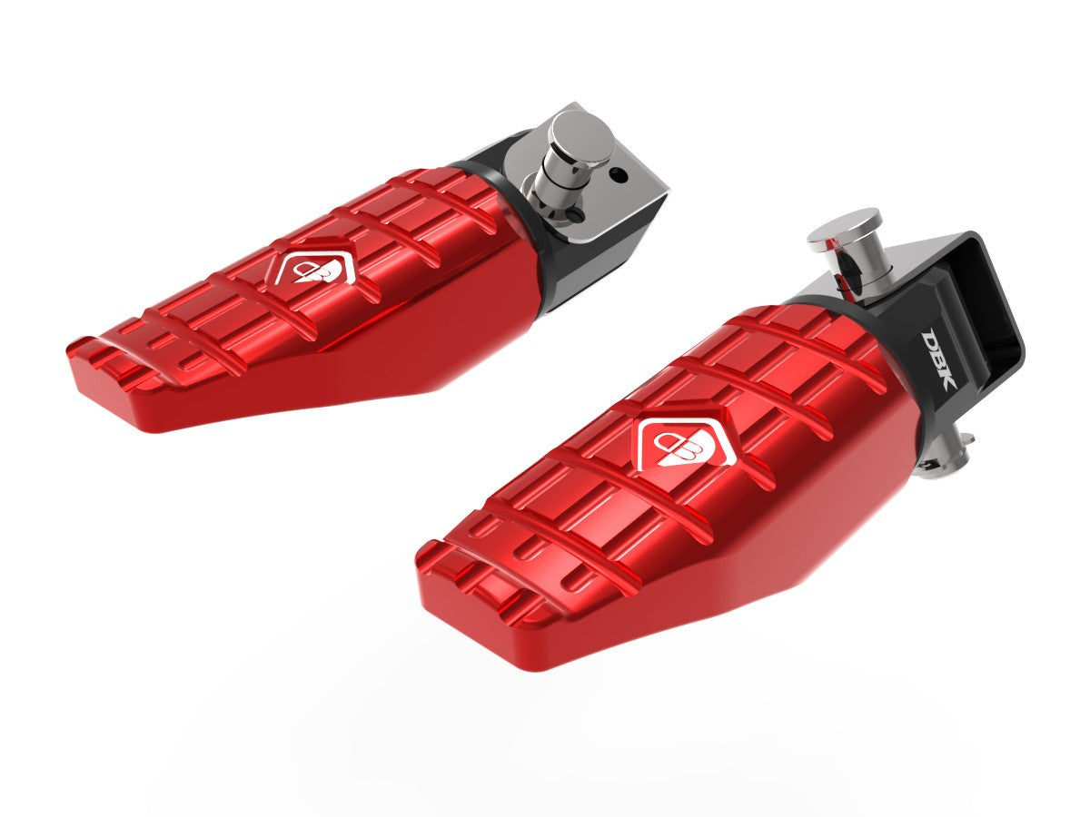 Ducabike DBK KPDM09 BMW R1300GS Sport Passenger Footpegs Kit - RED