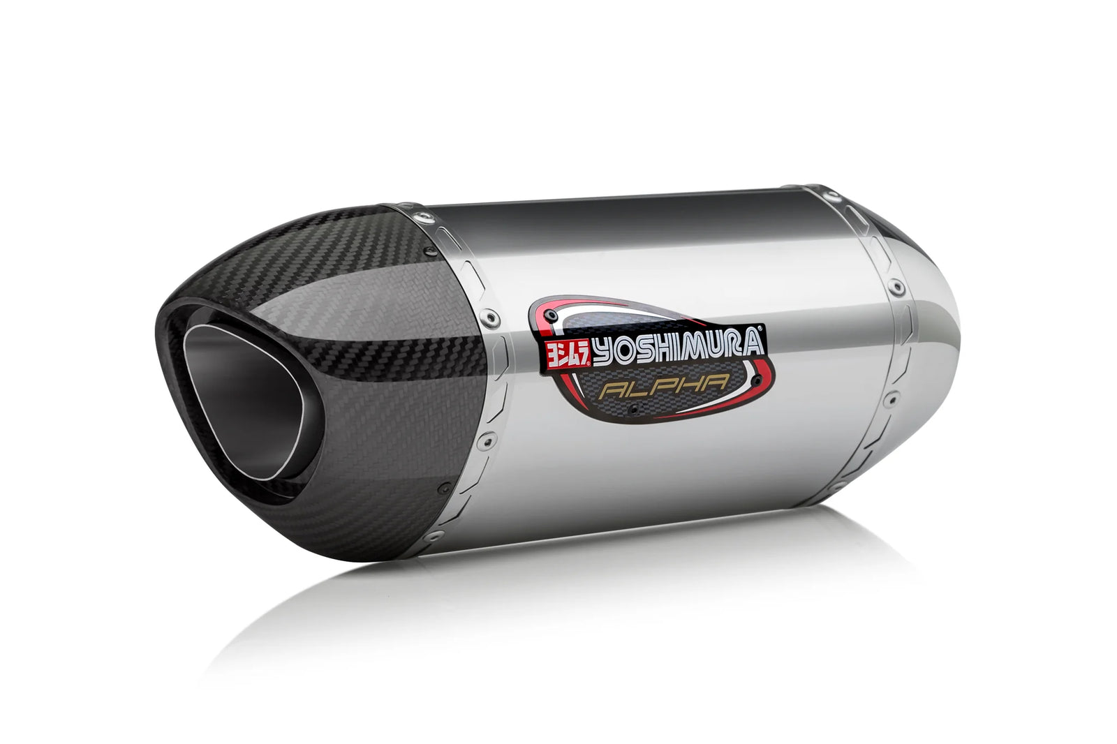 Yoshimura GSX-R600/750 11-26 ALPHA Stainless Slip-On Exhaust, W/ Stainless Muffler