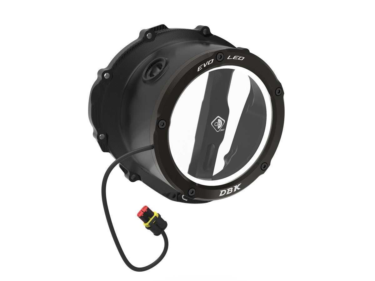 Ducabike DBK Ccdvl19 Triumph 765 Clear Clutch Cover 3D-EVO LED - BLACK-BLACK