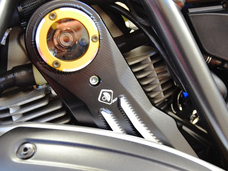 Ducabike DBK CDSCRA01 Timing Belt Cover - BLACK-GOLD