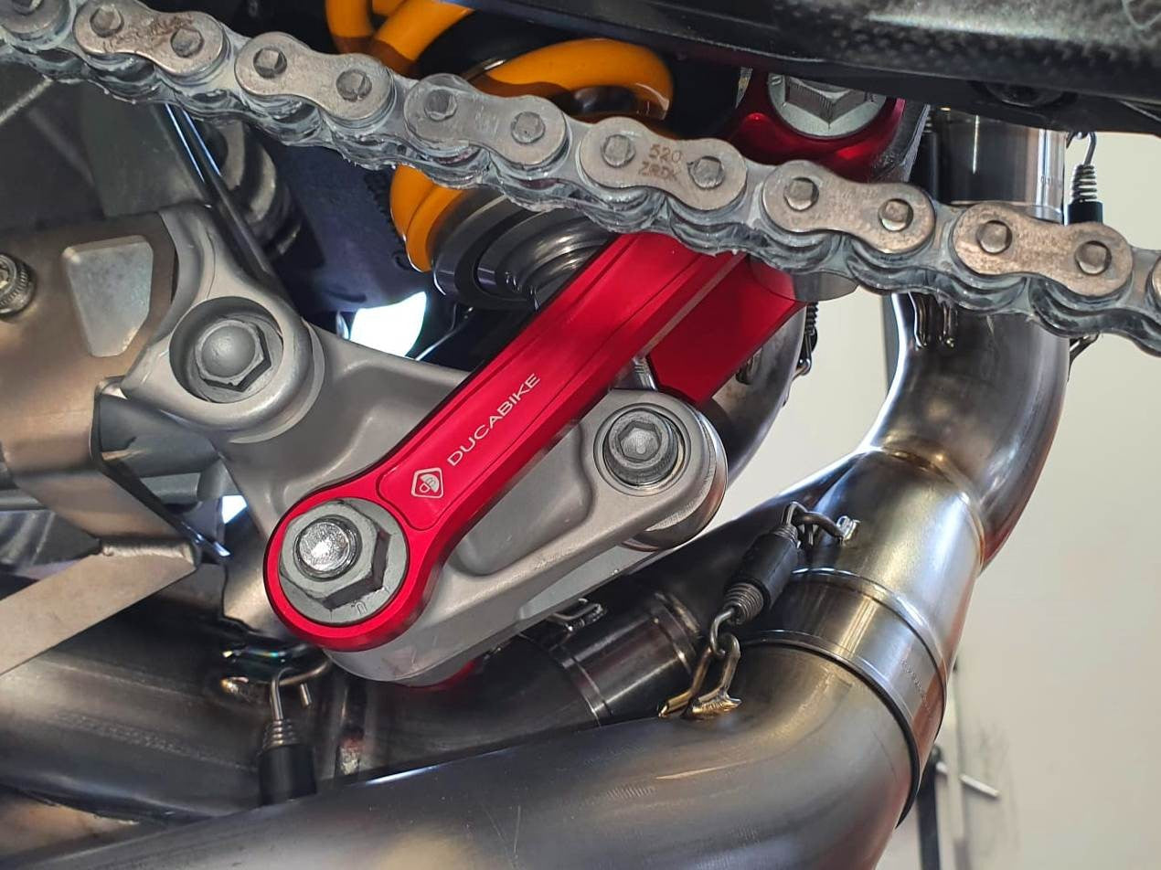 Ducabike DBK ADR07 SFV4/PAN.V4 REAR REACTION RODS 16mm. - RED