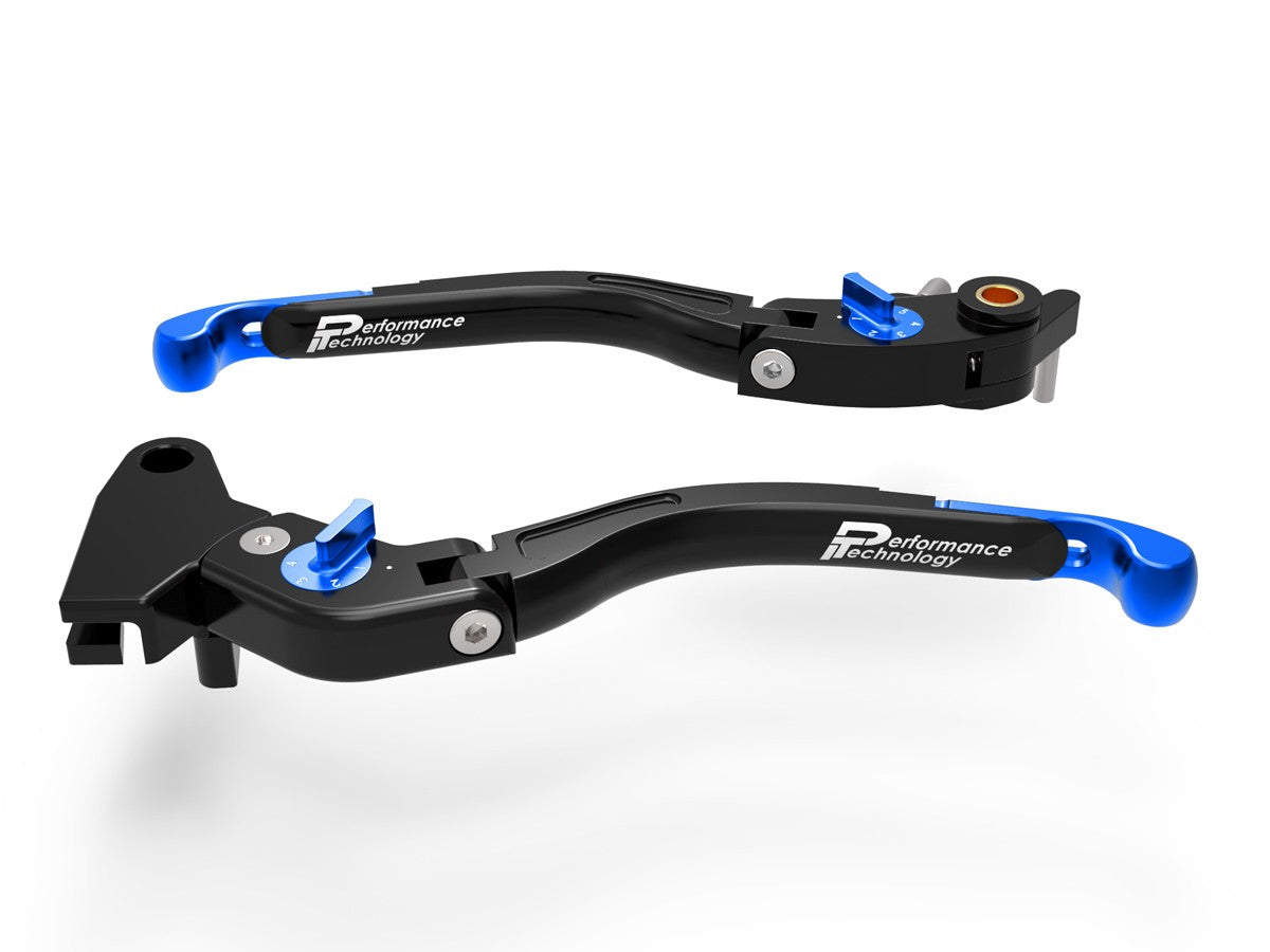 Ducabike DBK LEA14 Brake / Clutch Adjustable Levers Eco GP 2 - BLACK-BLUE