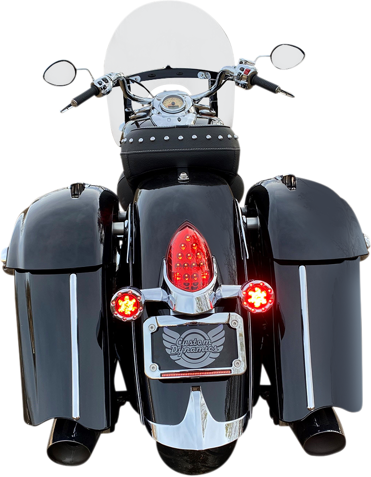 Custom Dynamics ProBEAM® Bullet Ringz™ LED Rear Turn Signals For Scout