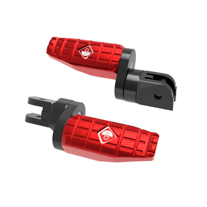 Ducabike DBK CNC Machined Rider Adjustable Footpegs For Diavel V4 - Red