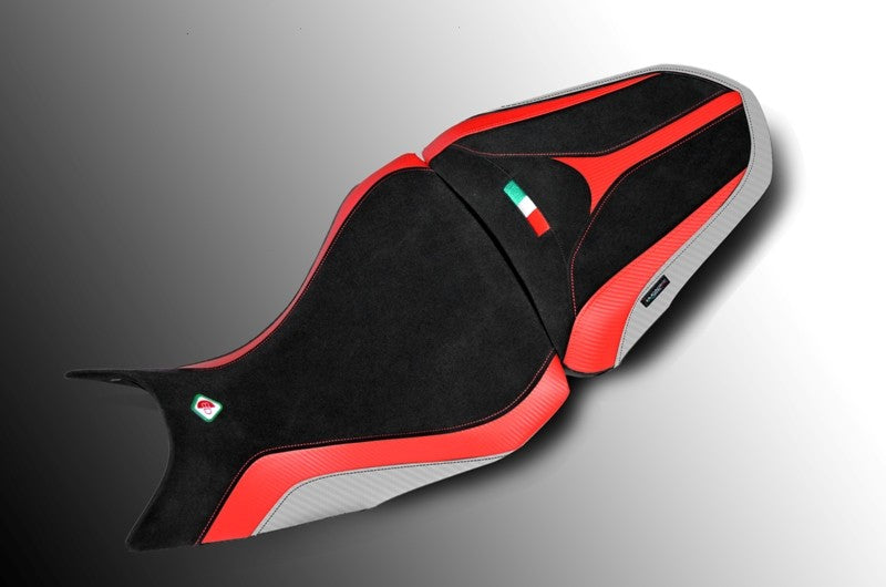Ducabike DBK Csmts15 MTS 1200 My15 Seat Cover - BLACK-RED-WHITE