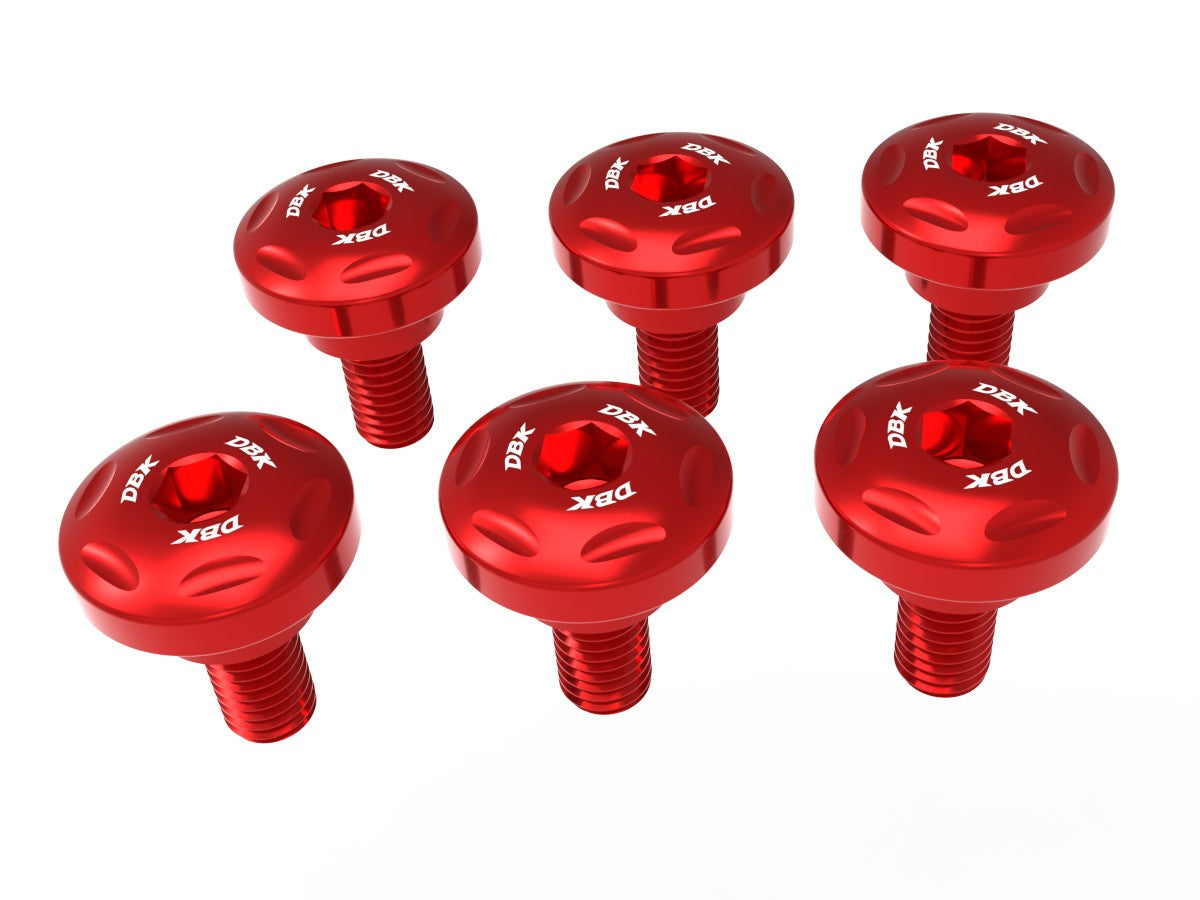 Ducabike DBK KVT83 HM 698 Front Fork Covers Screws Kit - Red