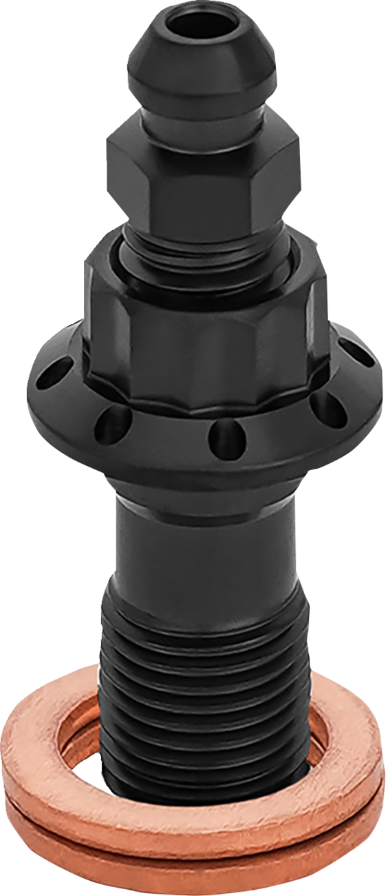 Arlen NESS Banjo Bolt With Bleeder - 10 MM - Black