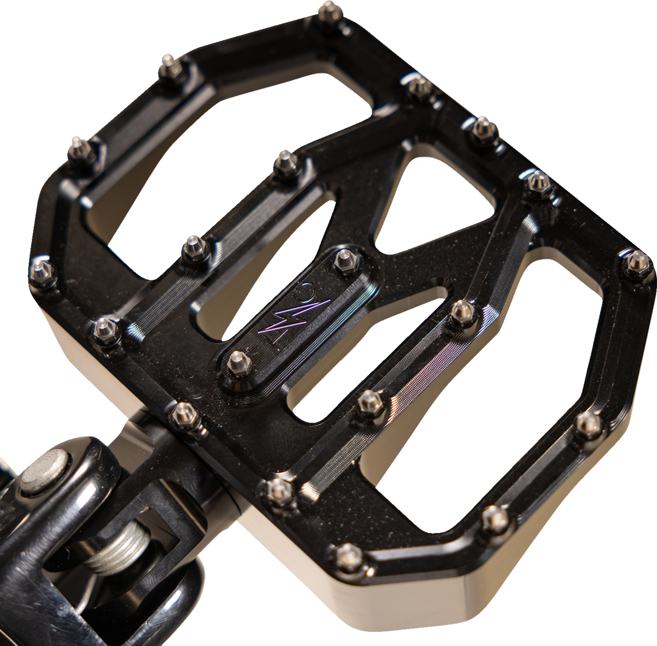 Thrashin Supply CO. Mini Aggressor Floorboards - Black - Rear