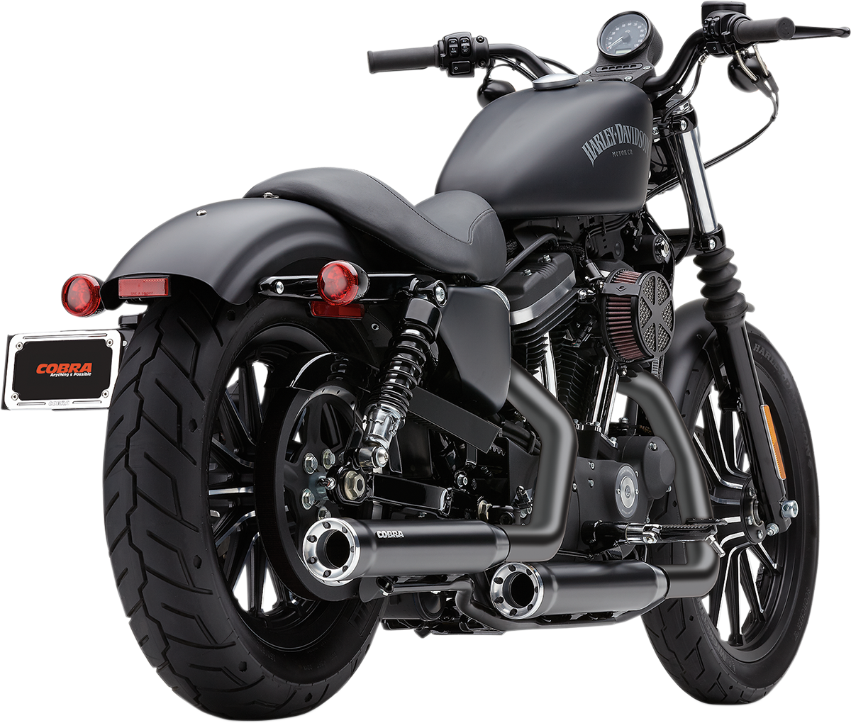 Cobra Slip-On Mufflers With Race-Pro Tips - 3" - Black - '14-'22 XL