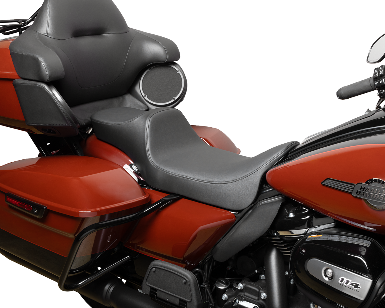 Drag Specialties Seats Predator III Seat - Extended Reach - Smooth - FLH/FLT '08-'24