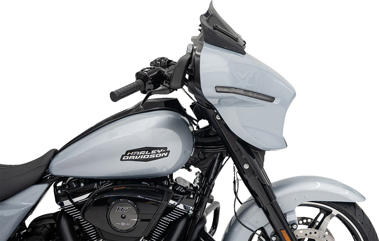 Klock Werks Flare® Windshield - 8" - Black - '23-'25 FLHX
