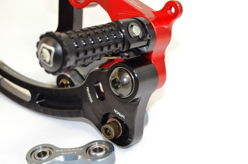 Ducabike DBK PR119903 Adjustable Rearset SBK Panigale - BLACK-RED