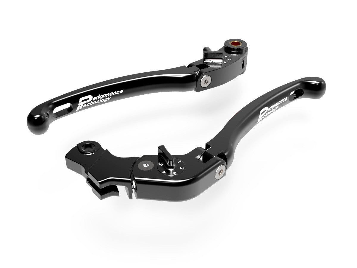Ducabike DBK LE09 Brake / Clutch Adjustable Levers Eco GP 1 - BLACK-BLACK