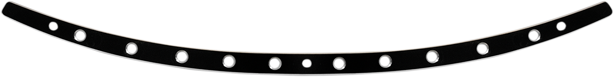 Memphis Shades Windshield Trim - Black - Holes - '96-'13 FLH