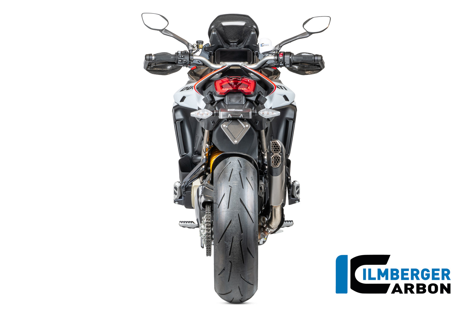 Ilmberger Carbon License Plate Holder Matte Multistrada V4 From 2025