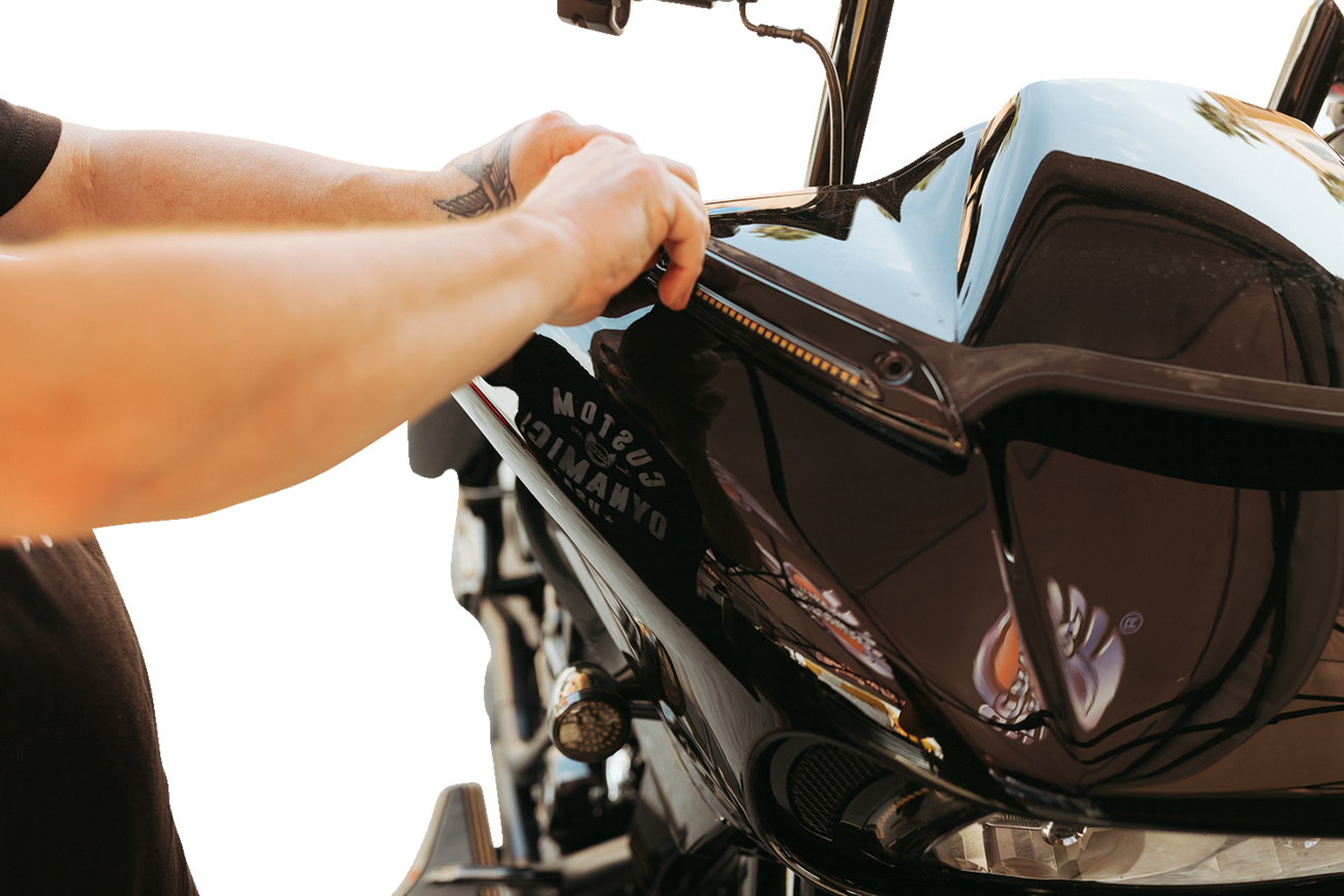 Custom Dynamics Windshield Trim - Black