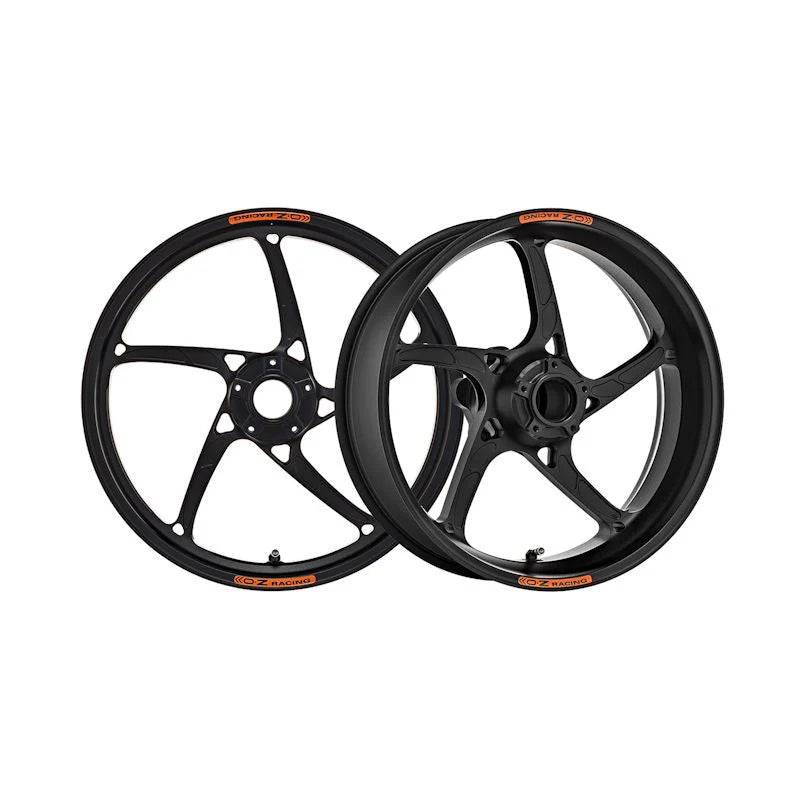 OZ Racing Piega R Forged Aluminum Wheel Set Anodized Black For Yamaha R1 / R1S / R1M