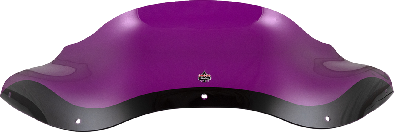 Klock Werks Kolor Flare® Windshield - 8" - Purple - '98-'13 FLTR